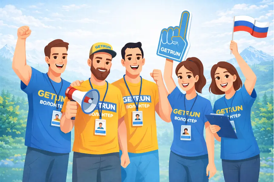 Команда волонтёров GETRUN